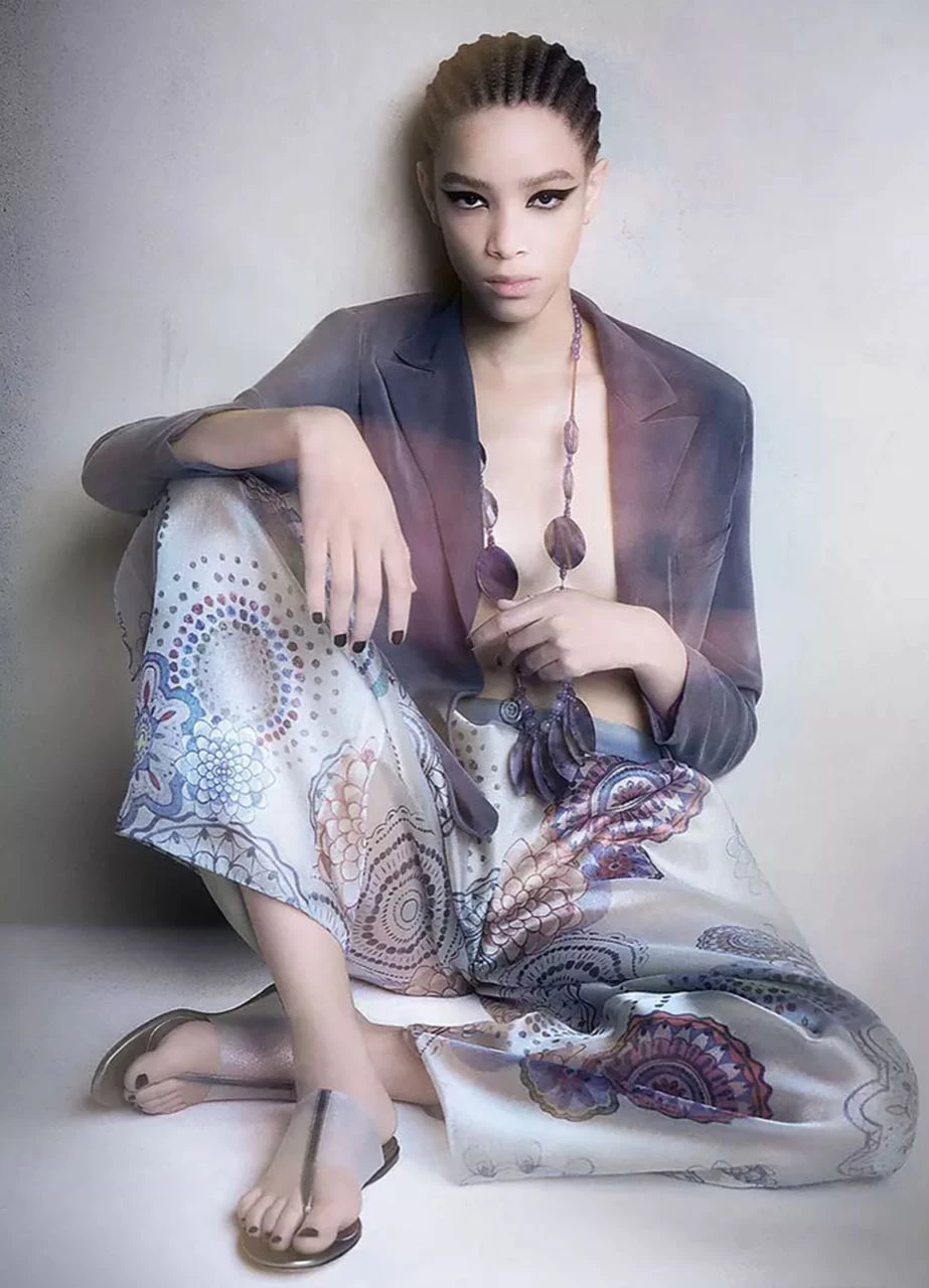 Giorgio Armani presentó su colección primavera verano 2023.