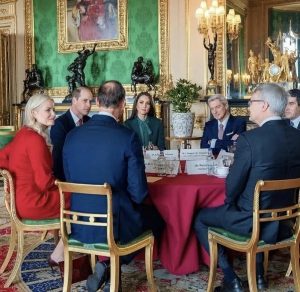 Los príncipes de Gales y de Noruega hablaron sobre energía verde y sustentabilidad. Foto: Instagram.