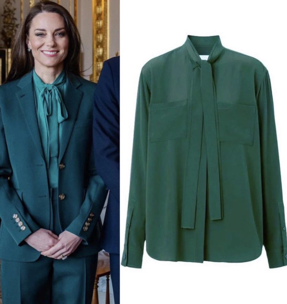Kate Middleton y su look monocromático. Foto: Instagram.