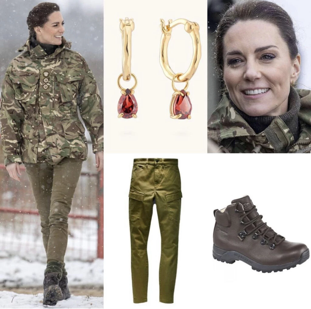 Kate Middleton y su look utilitario. Foto: Instagram.