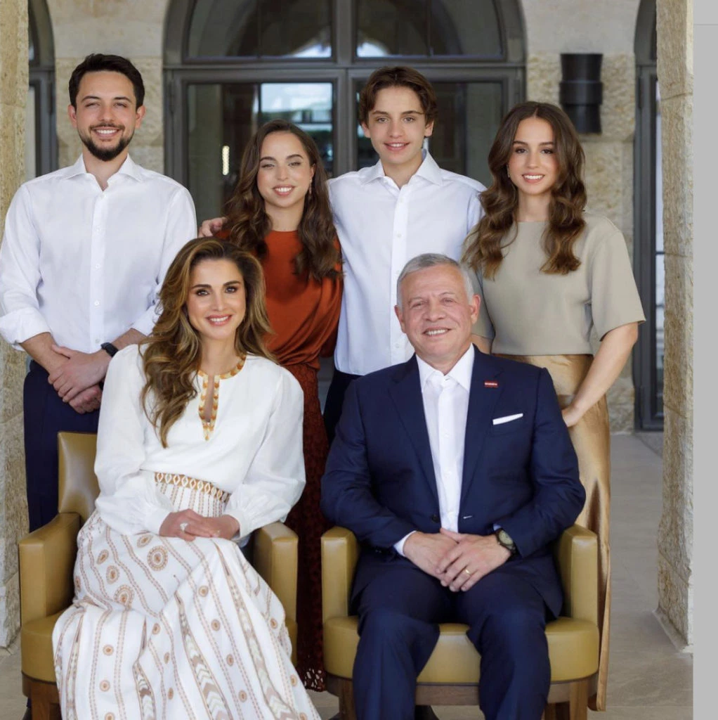 La familia real de Jordania. Foto: Instagram.