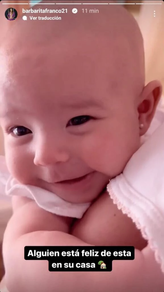 La felicidad de Barby Franco por el alta médica de su hija Sarah
