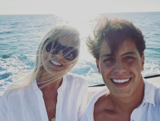 Las fotos de las vacaciones de Máximo Menem y Cecilia Bolocco en Miami