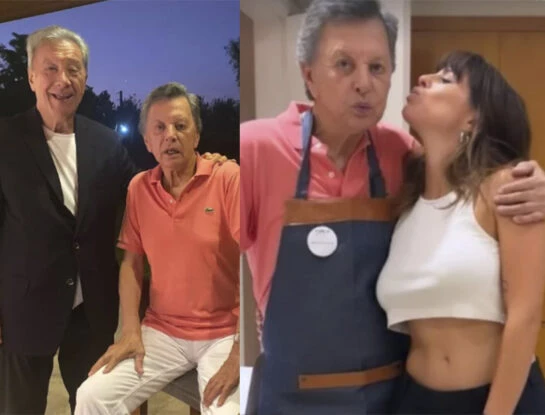Las fotos del cumpleaños número 82 de Palito Ortega: asado junto a Juan Alberto Mateyko, hijos y nietos
