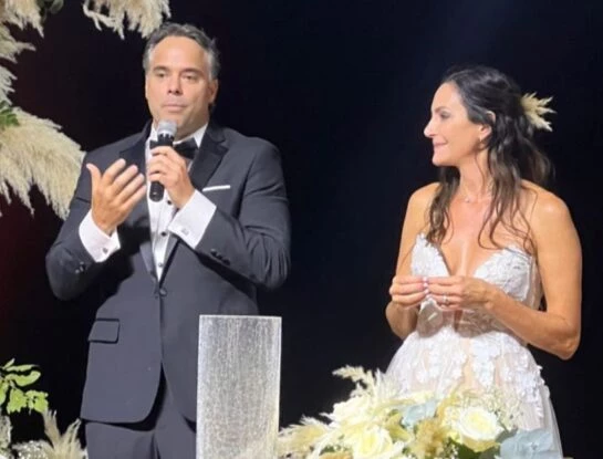 Las fotos del casamiento de Luciana Aymar y Fernando González en Chile