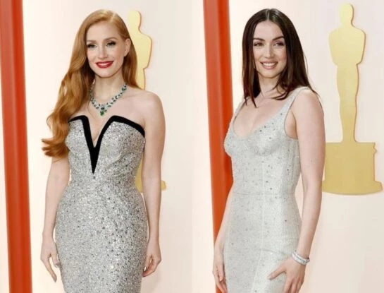 El plateado es la tendencia 2023 para vestidos de gala, según la red carpet de los Premios Oscar