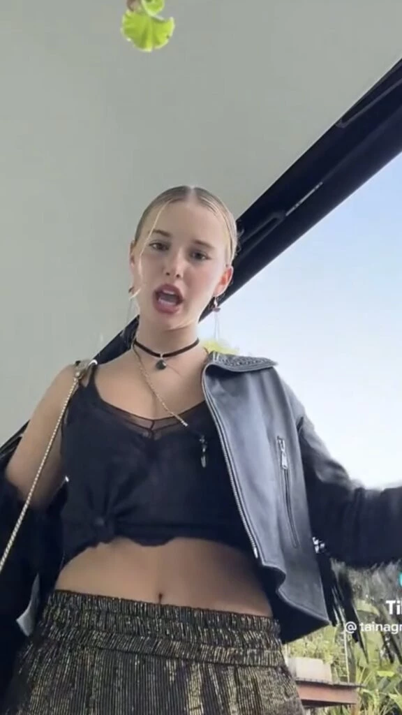 Taína Gravier y su look rocker