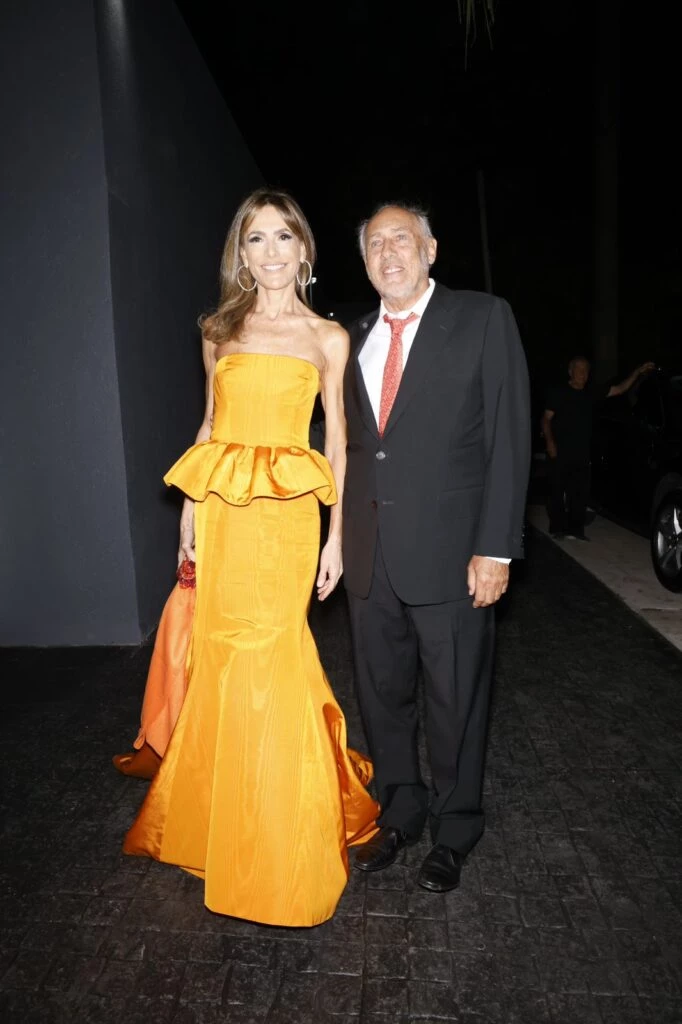 Rossella della Giovampaola, una de las pocas que apostó al color, y Gustavo Gustavo Yankelevich Foto: Chris Beliera