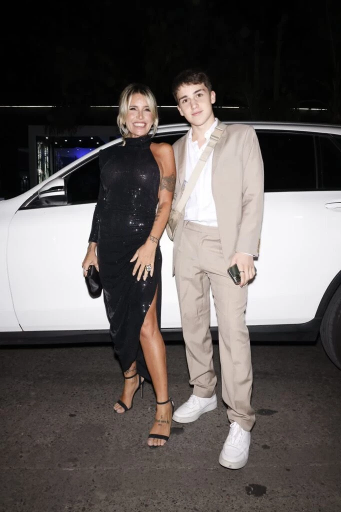 Florencia Peña y su hijo Juan Otero. Foto Chris Beliera