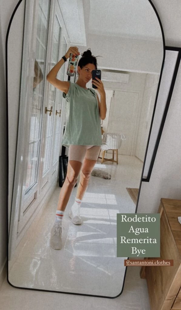 Zaira Nara y su look deportivo. Foto: Instagram.