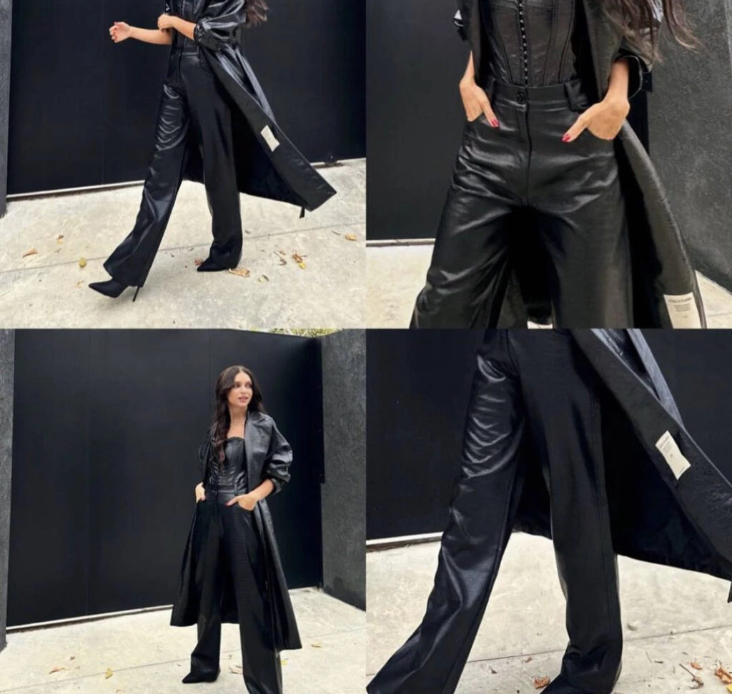 Zaira Nara y su look total black. Foto: Instagram.