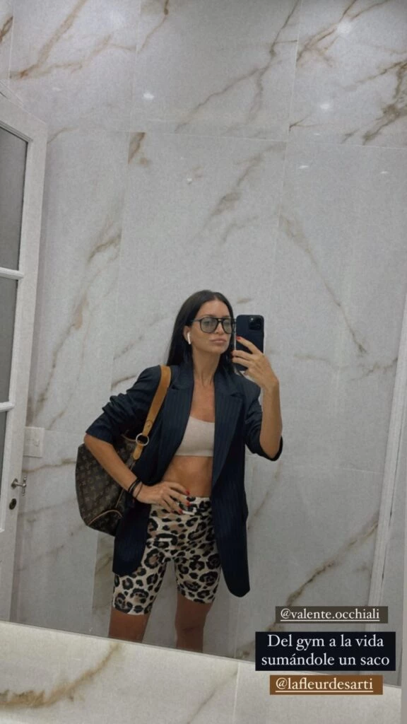 Zaira llevó un look muy canchero e incluyó animal print. Foto: Instagram.