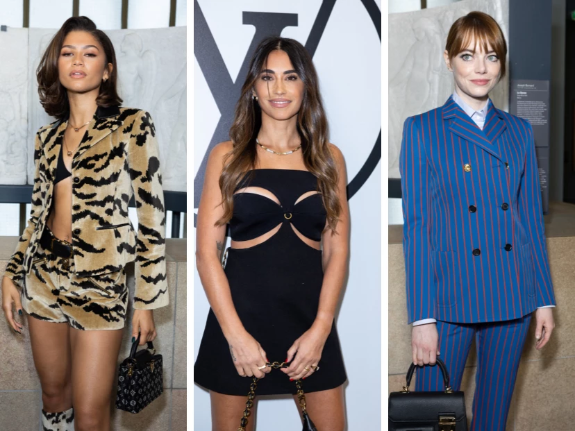 antonela roccuzzo zendaya emma stone louis vuitton paris