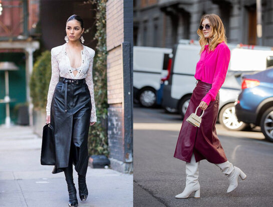 Cómo combinar una falda de cuero, la prenda que marca tendencia en el otoño 2023