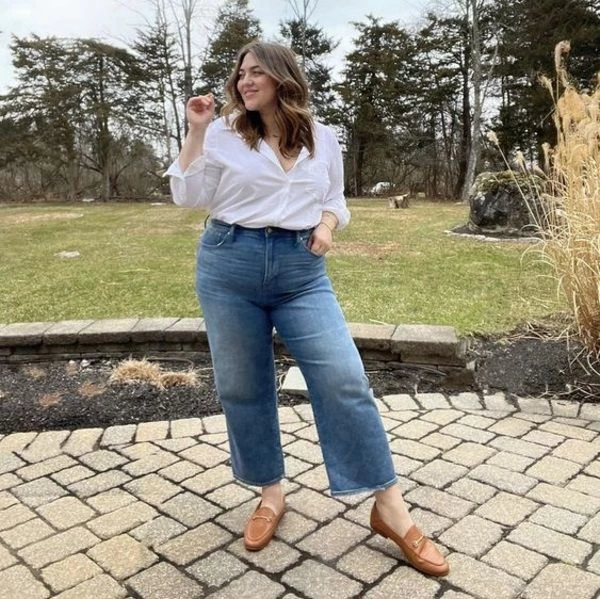 jean y camisa romantica 