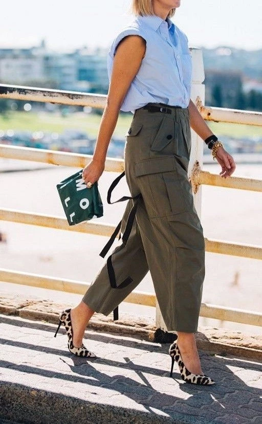 looks con pantalones cargo 