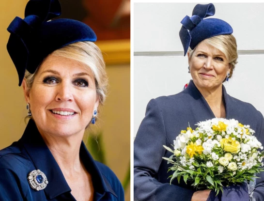 Máxima eligió el estilo 'british' para su primer día de gira por Eslovaquia