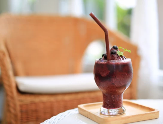 smoothie arandanos y banana vegano