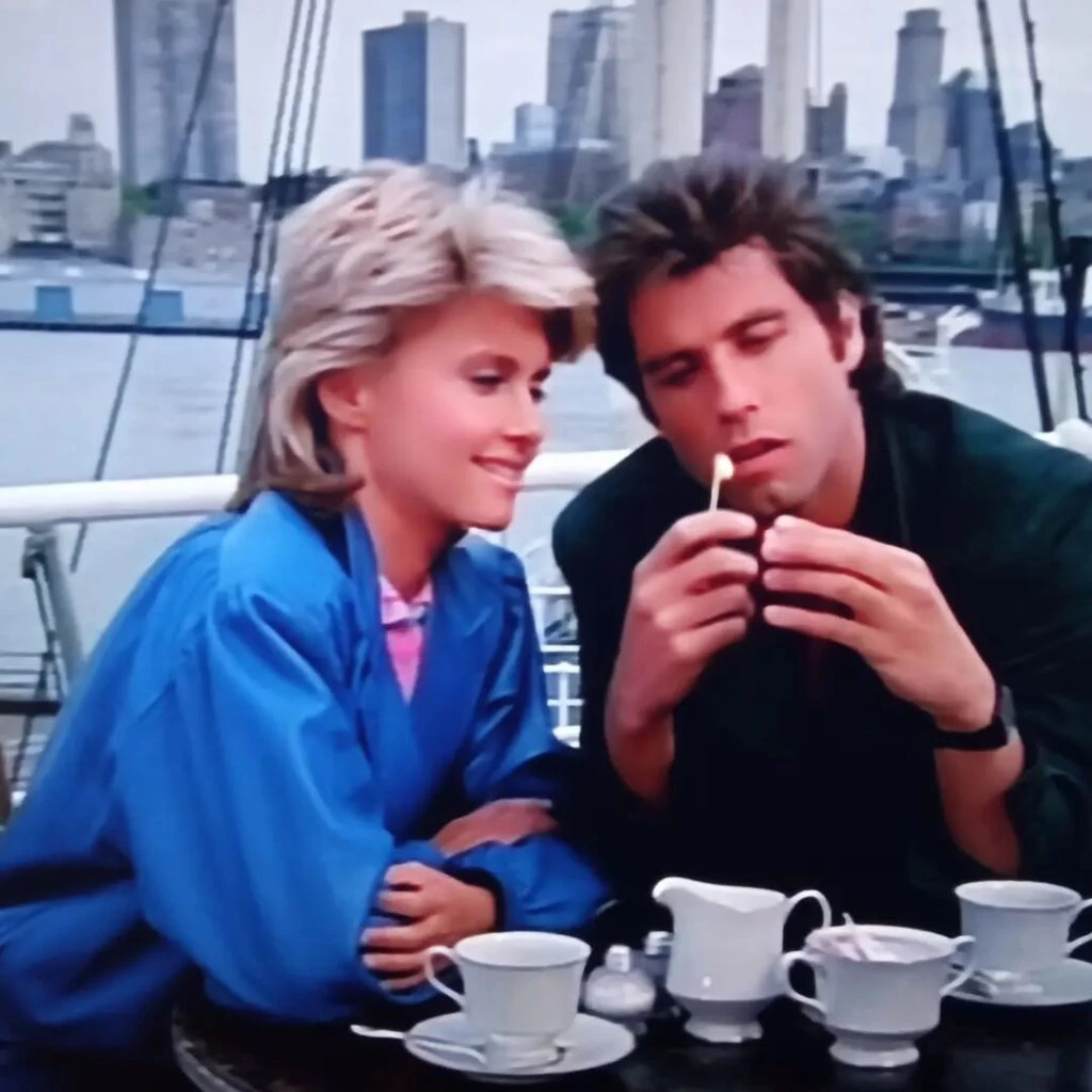 John Travolta y Olivia Newton John