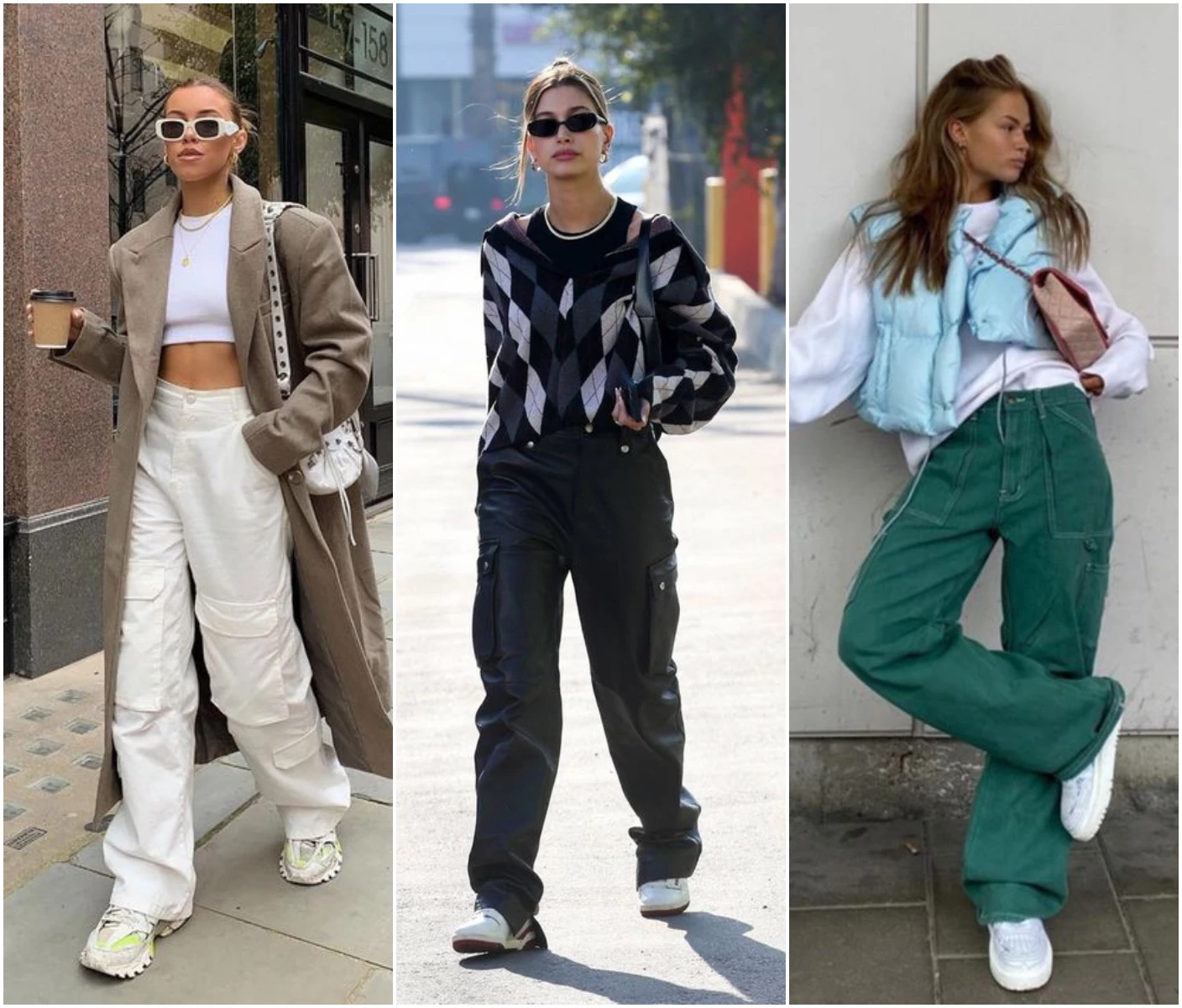 5 looks con pantalones cargo y zapatillas, la fórmula perfecta para el fin de semana