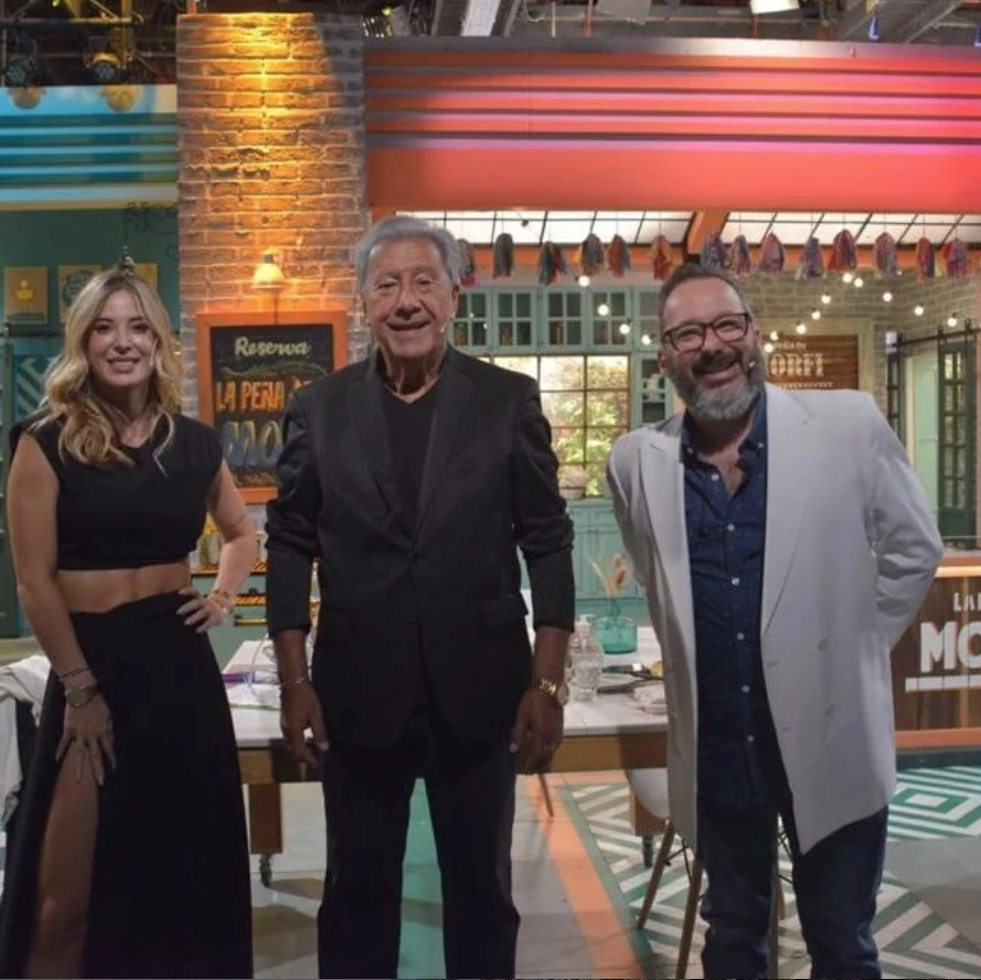 Juan Alberto Mateyko con Gerardo Rozín y Jessica Cirio