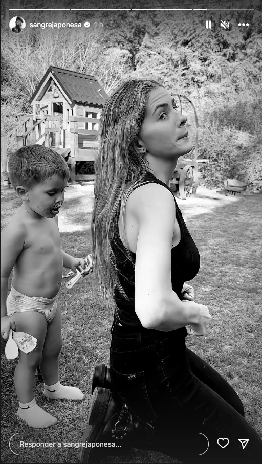 China Suárez con su hijo Amancio