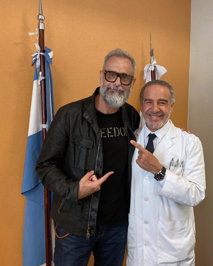 Jorge Rial con el doctor Guillermo Capuya