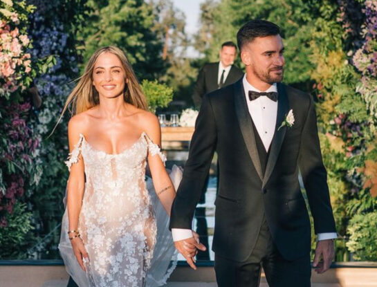 Caro Calvagni mostró el momento más emotivo de su boda con Nicolás Tagliafico