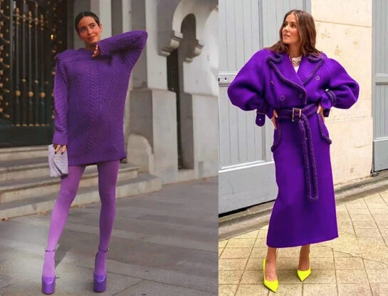 El violeta, un color de tendencia que llegó para quedarse