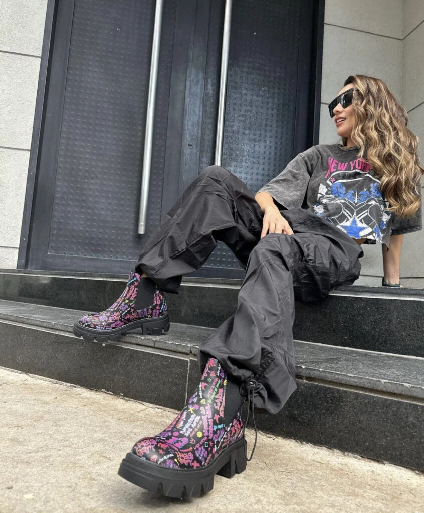 El look Y2K de Pampita