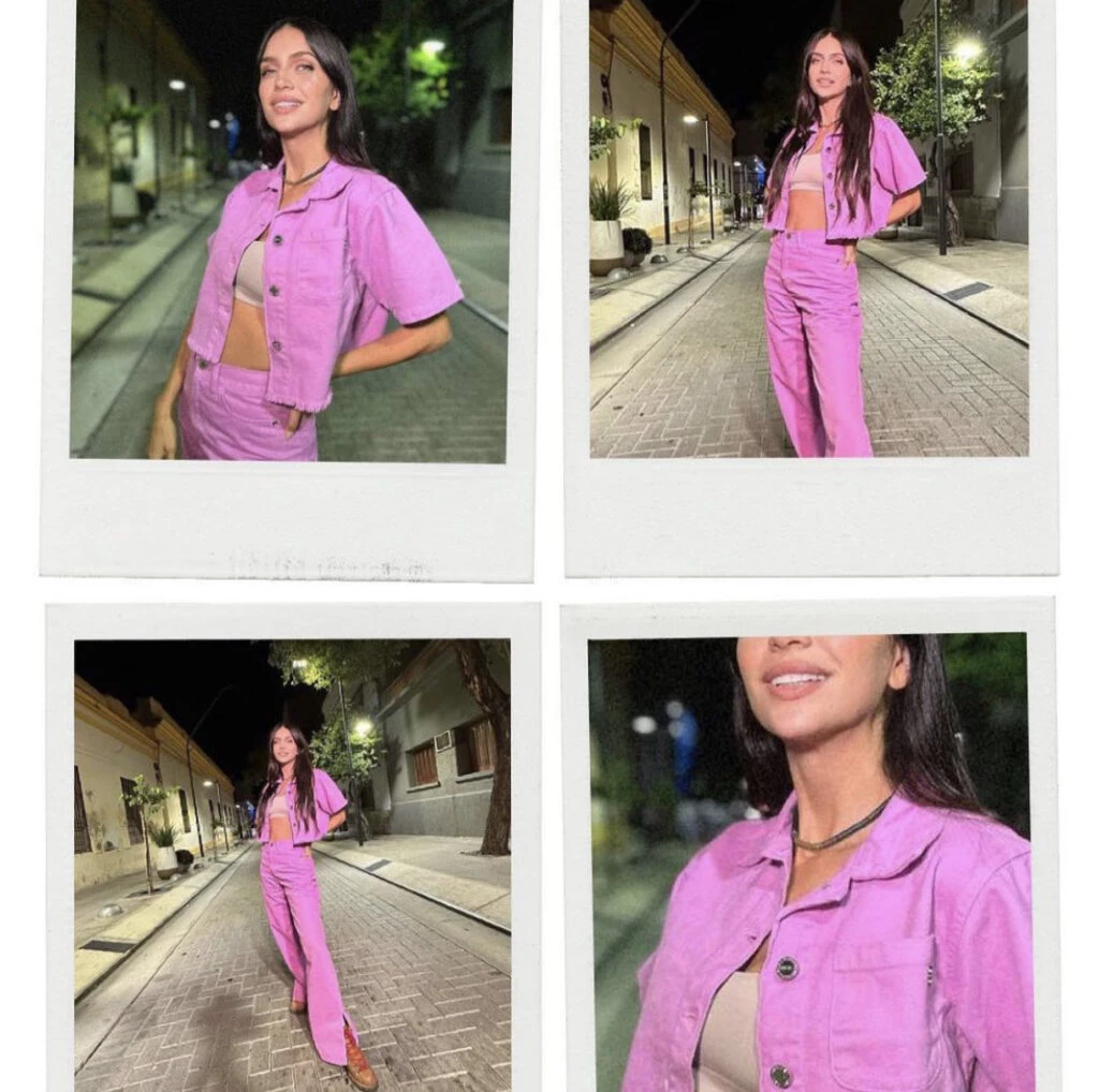 El look barbiecore de Zaira Nara. Foto: Instagram. 