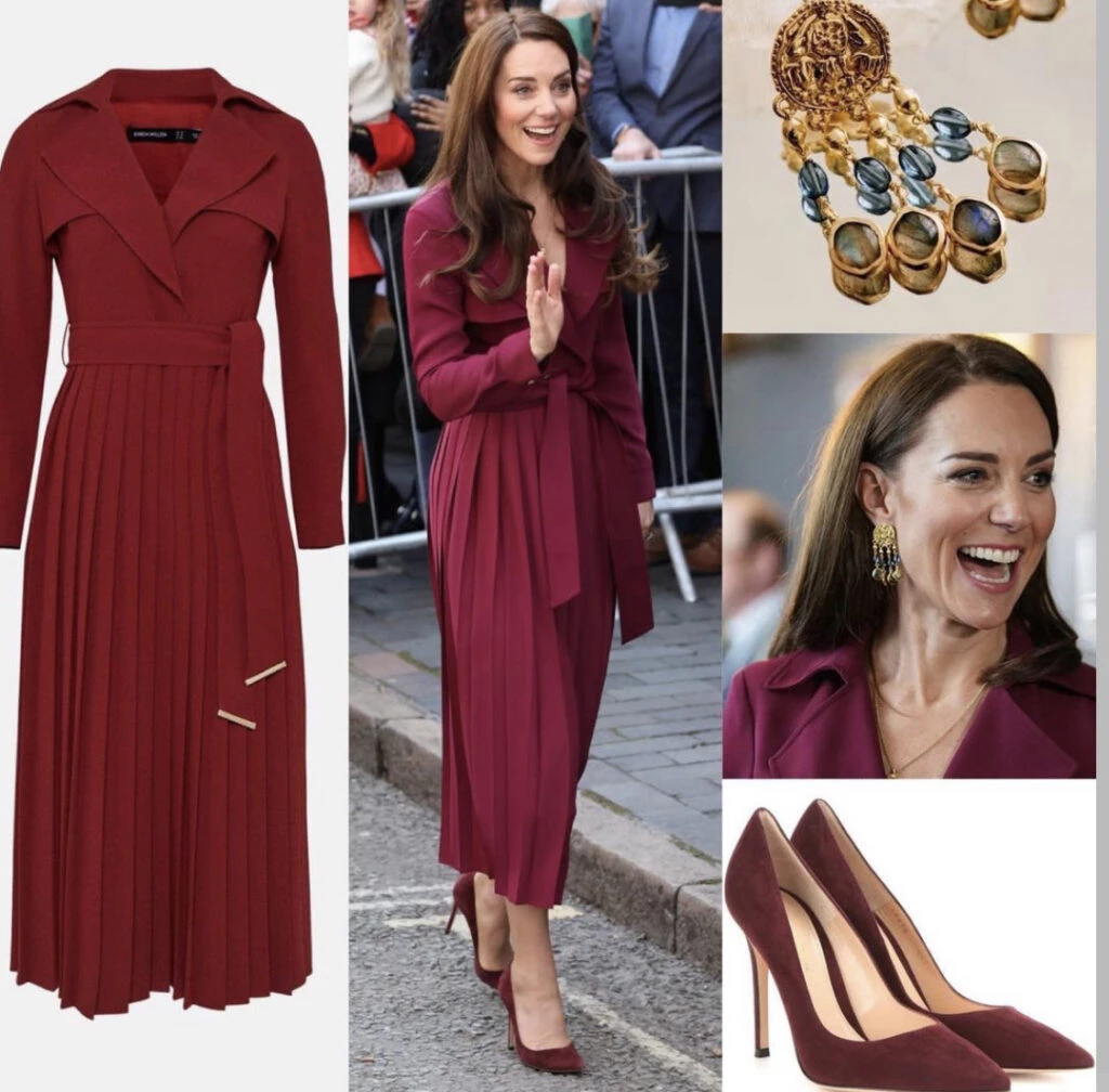 El look monocromático de Kate Middleton. Foto: Instagram.