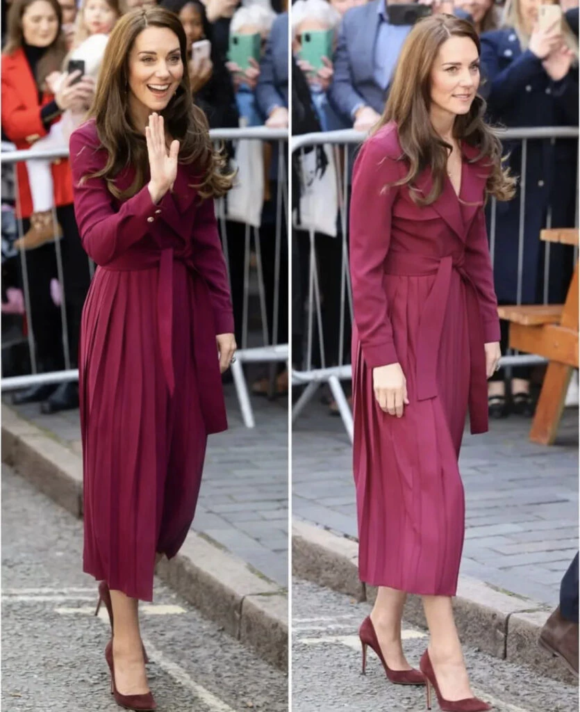 El look monocromático de Kate Middleton. Foto: Instagram.