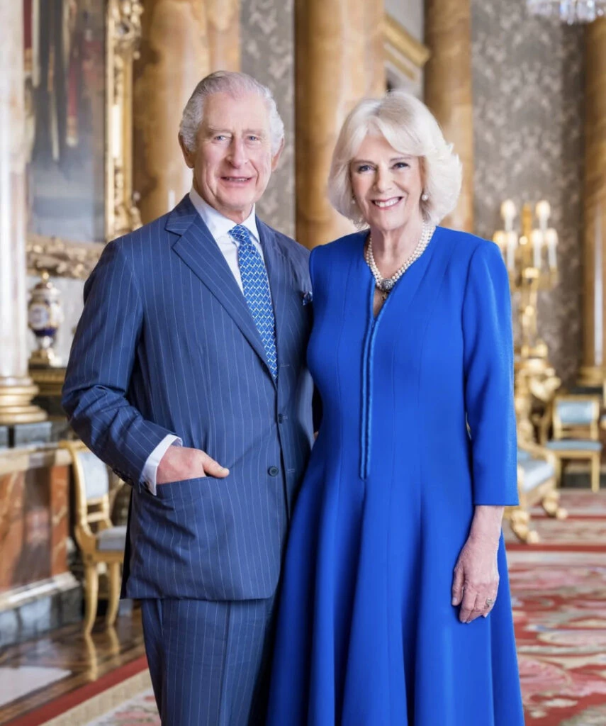 El retrato oficial de Carlos y Camilla. Foto: Instagram.