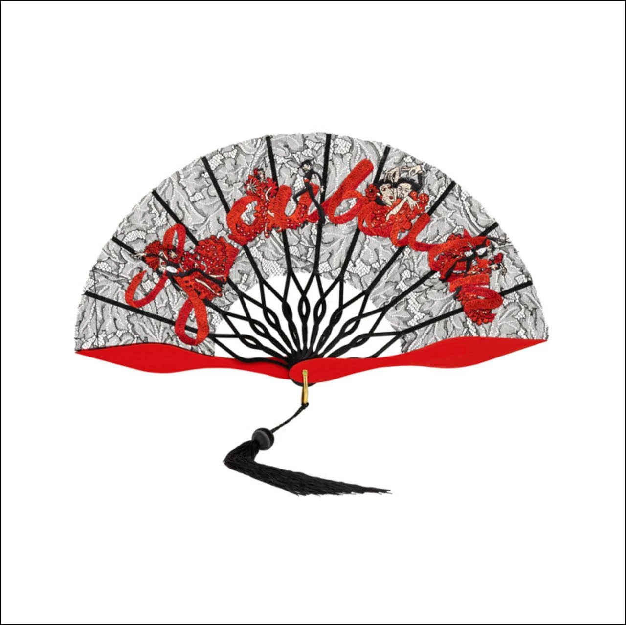 CHRISTIAN LOUBOUTIN une fuerzas con la actriz Rossy de Palma, amiga del diseñador desde hace mucho tiempo, para FLAMENCABA Capsule Collection, el tote bag anual de edición limitada de la marca.