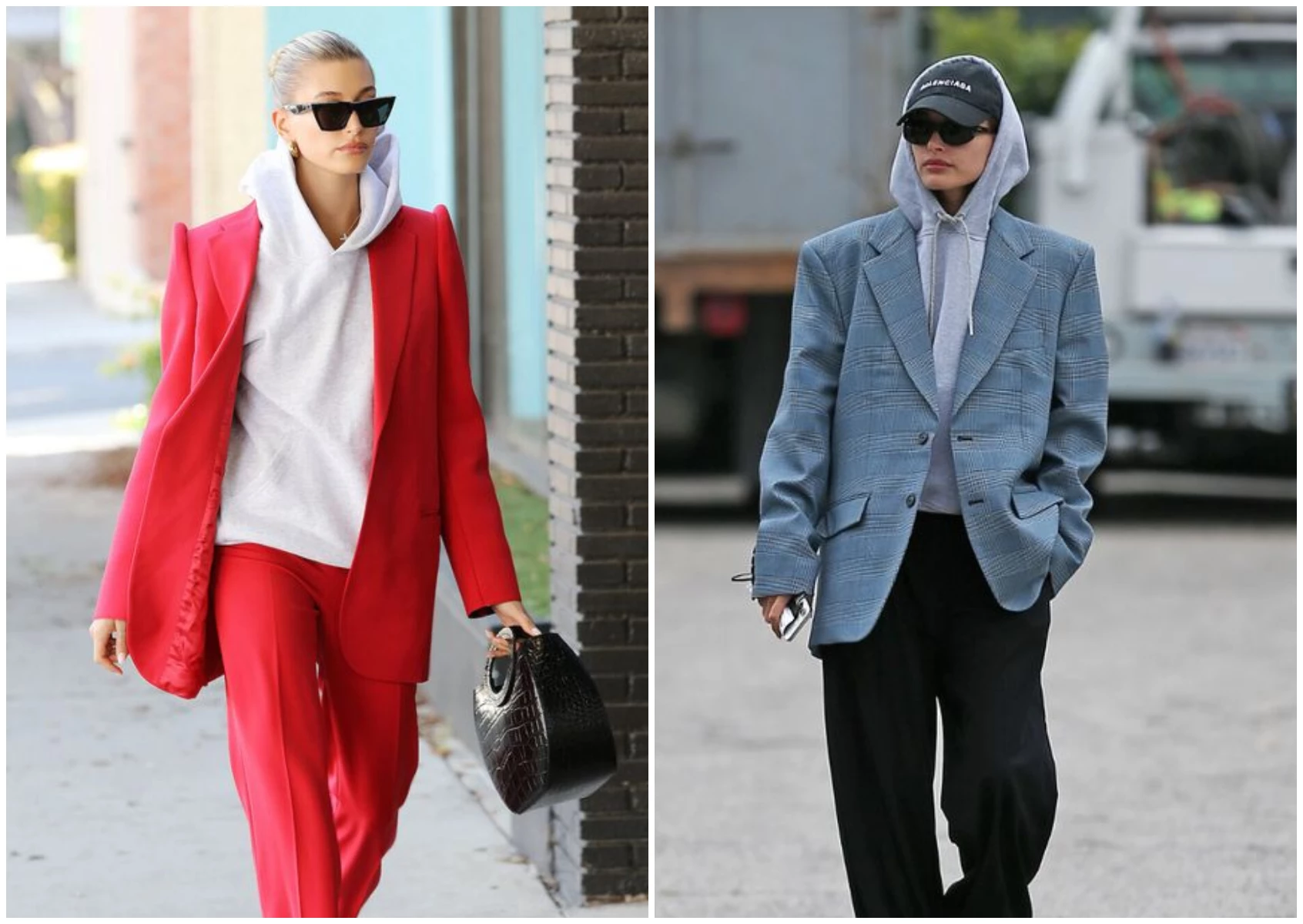 La fórmula fashionista que impuso Hailey Bieber con su look y es tendencia