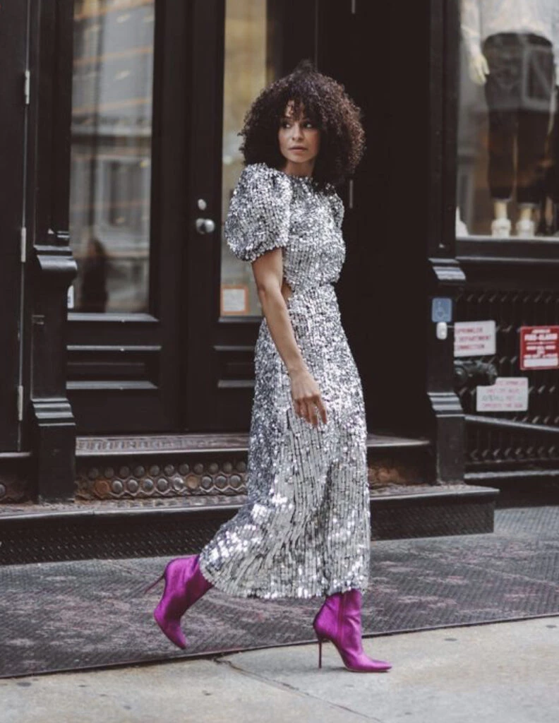 Los brillos llegan para quedarse este otoño. Foto: Pinterest.