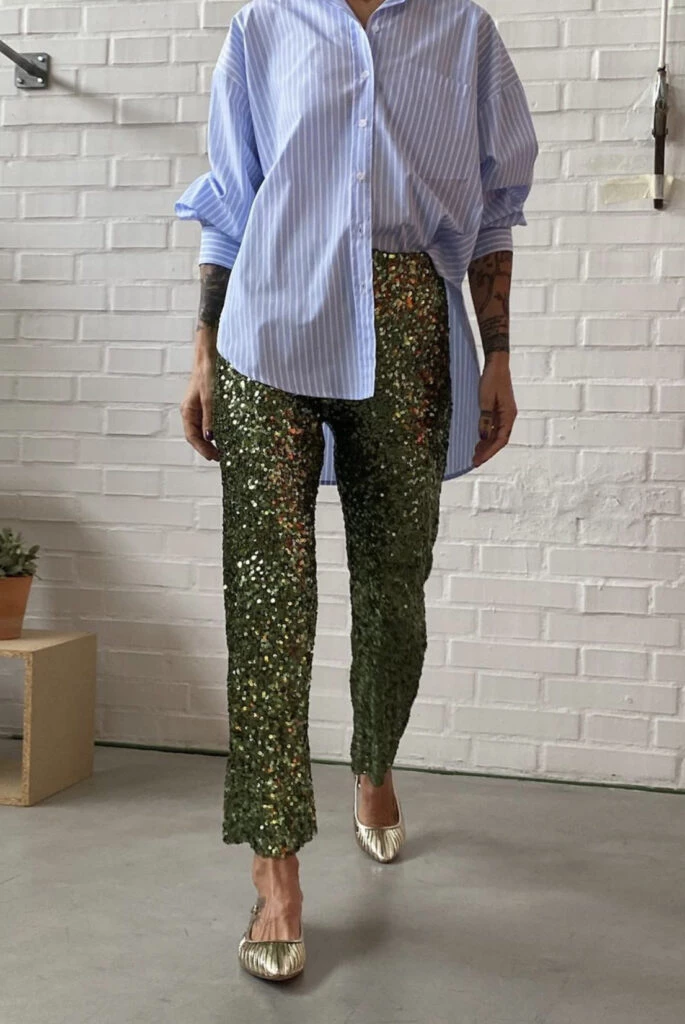 Los brillos llegan para quedarse este otoño. Foto: Pinterest.