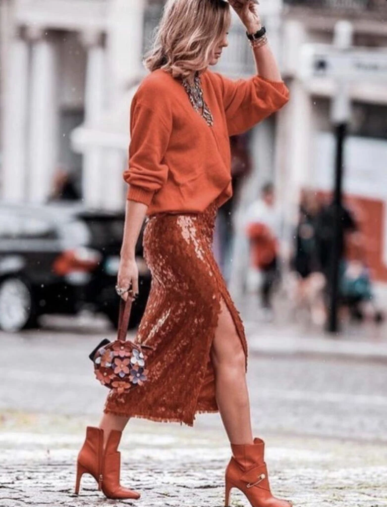 Los brillos llegan para quedarse este otoño. Foto: Pinterest.