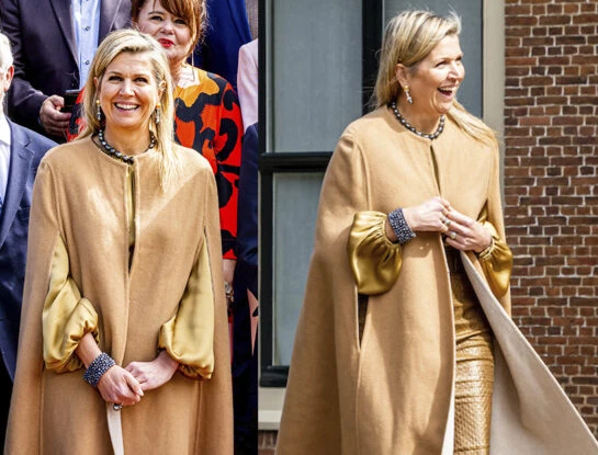 Máxima volvió a lucir el tapado más chic de la temporada (y nuevamente acertó con su look)