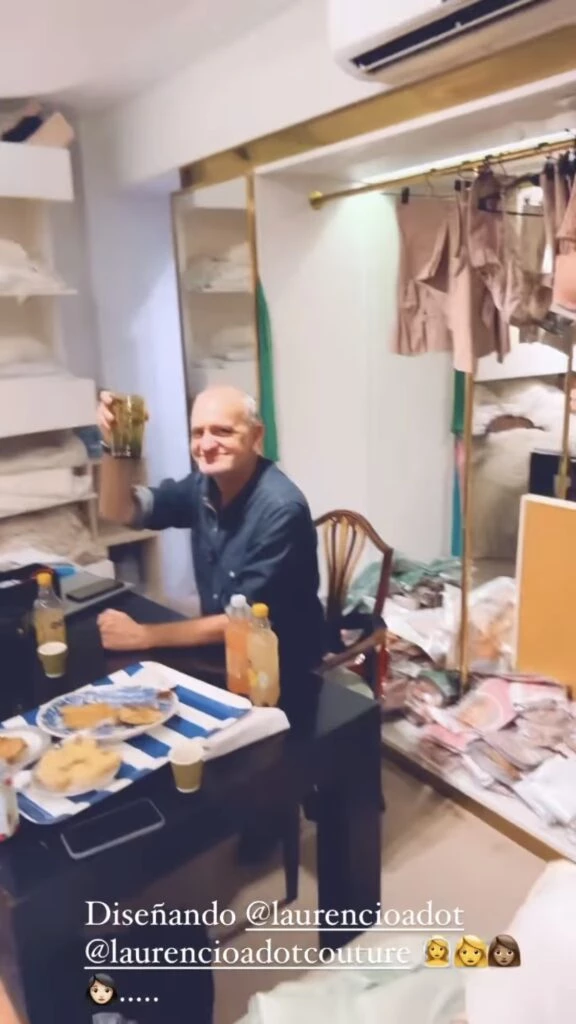 Nicole fue a probarse su vestido de novia. Foto: Instagram.