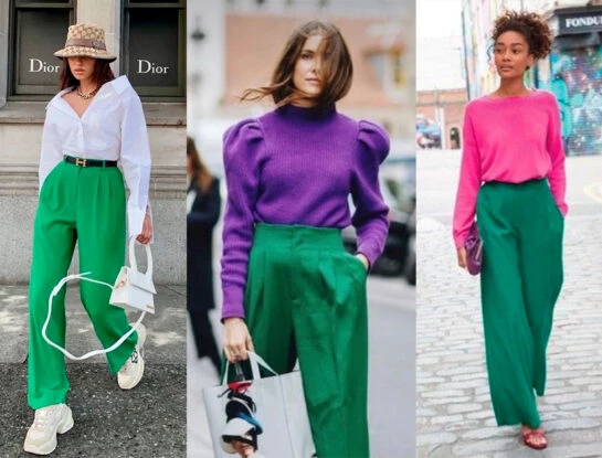 Otoño 2023: cómo combinar el pantalón verde que es un hit esta temporada