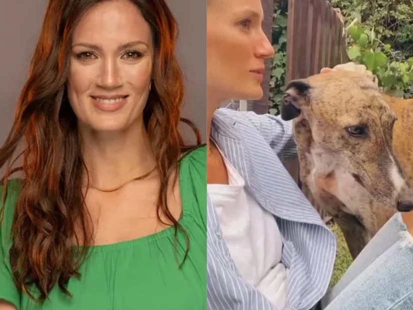 Gege Neumann adoptó a Matilda, la perra rescatada