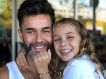 Mariano Martínez y su hija Olivia