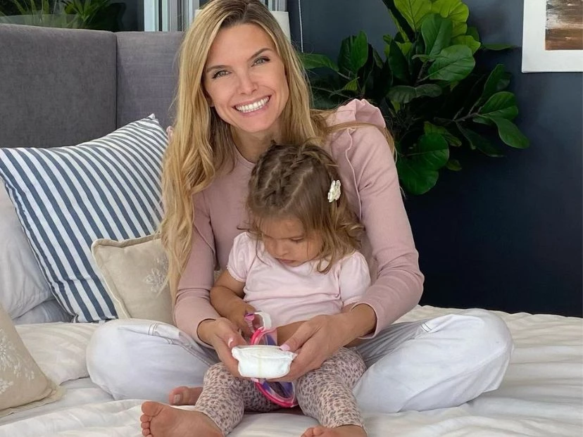 Sofía Zámolo y su hija California