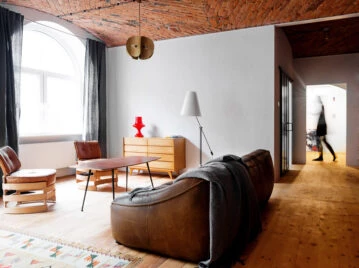 Un loft con espíritu vintage en una antigua fábrica de mermelada