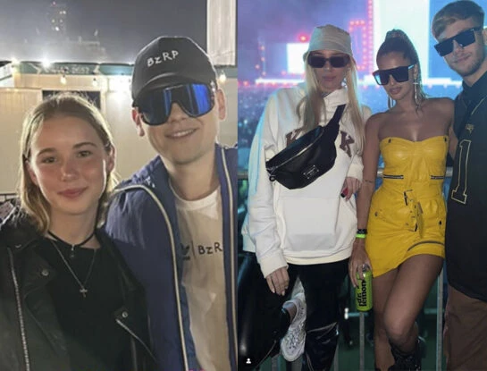 Vidriera: de Julieta Poggio a Taína Gravier y Lucila Villar, los looks de los famosos en el concierto de Bizarrap