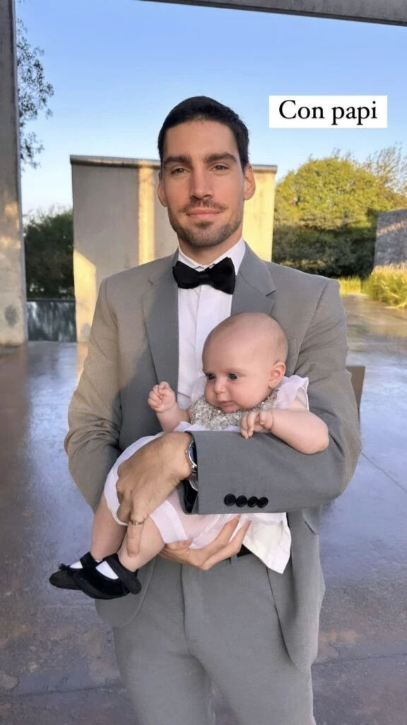 Vita Maccari Ruggeri y su papá. Foto: Instagram.