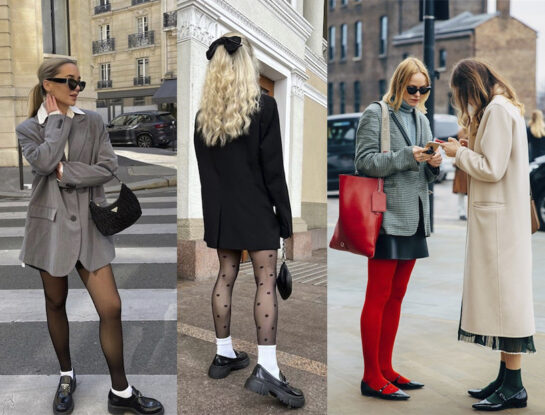 Los mejores looks con medias del street style