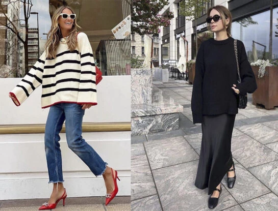 Otoño 2023: los looks con suéteres para el día y la noche con más estilo